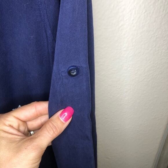 Cloth & Stone Cross Navy Star Front Romper - Picture 10 of 11